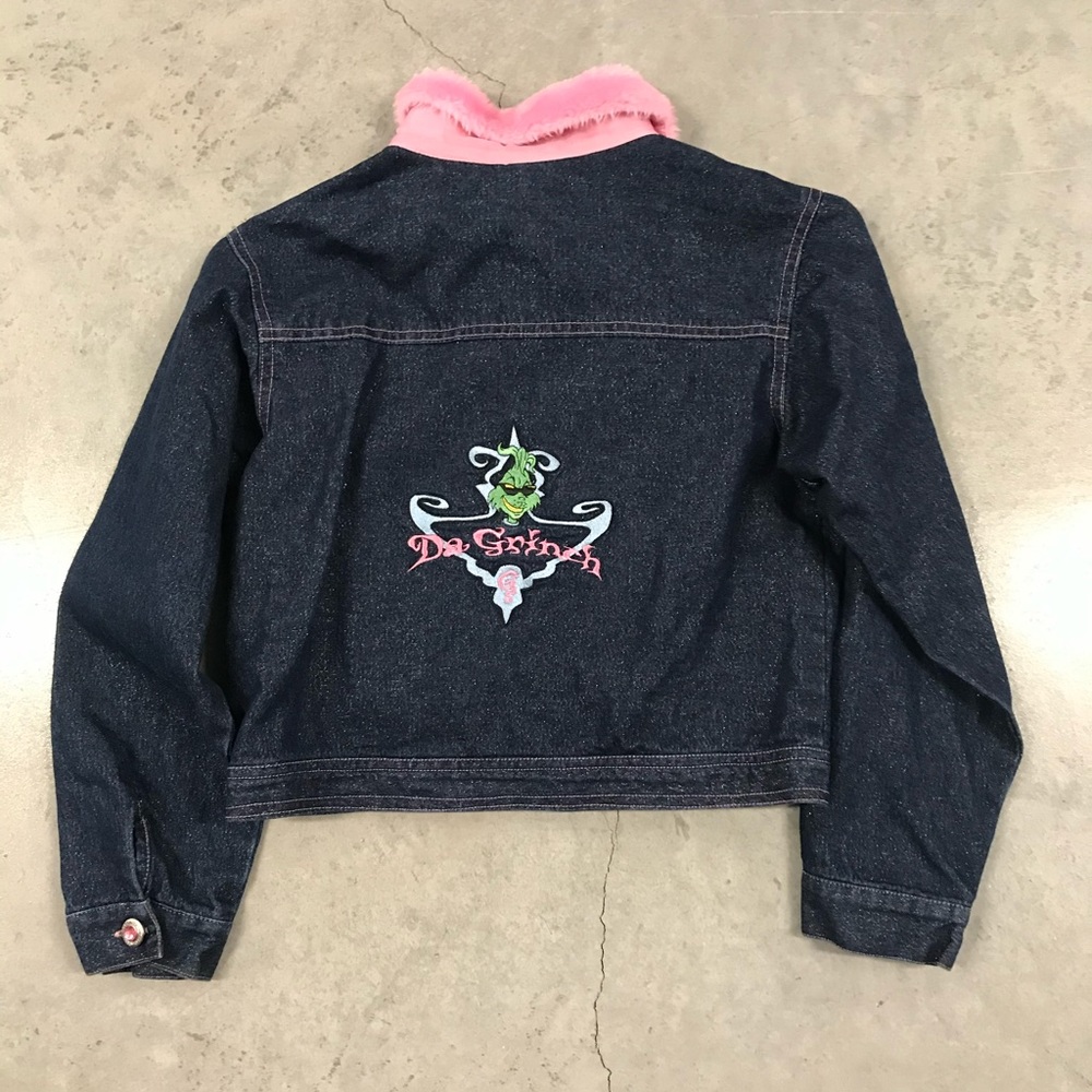 Dr Suess Da Grinch jean jacket 10-12 kid